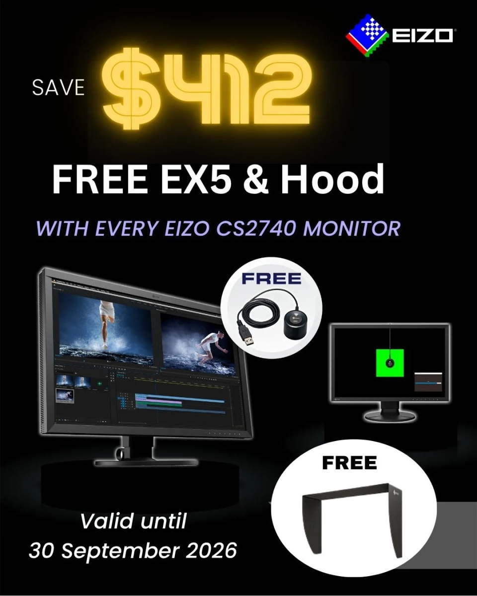 EIZO CS2740 Freed Hood and Calibrator