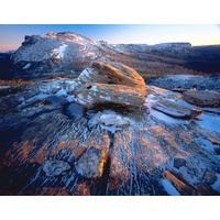 Snow on sandstone, Tasmania