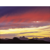 Federation Peak, sunset, Tasmania