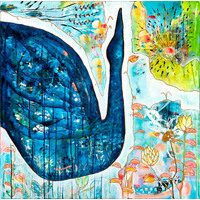 Blue Swan_61x61cm_canvas