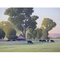 Cows at Cradoc  - Medium 75x56cm, Canvas Print only