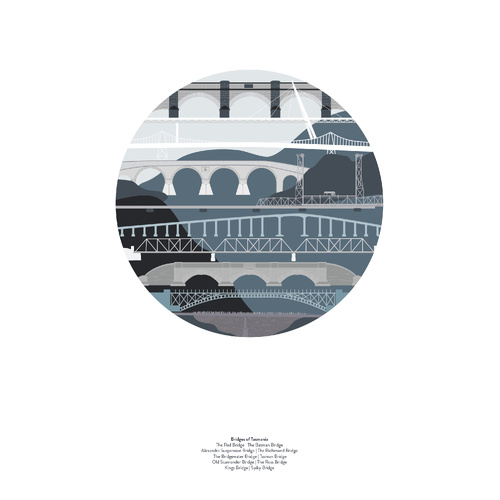 Bridges of Tasmania -  A4  29.7x21cm