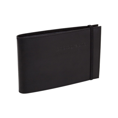 Citi Leather Black Slip-in Bragbook Photo Album 6x8 inch 60 photos