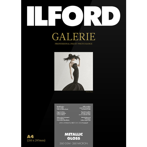 Ilford Galerie metalic Gloss 260gsm Paper A4 - 25 sheets