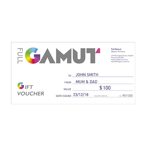 Full Gamut Gift Voucher $25